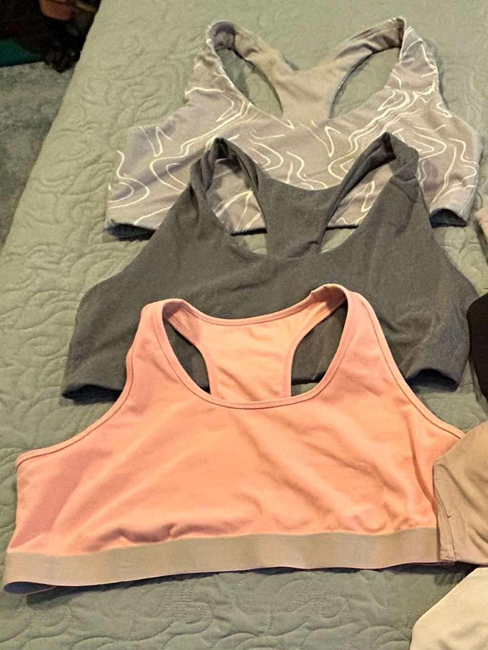 GAP Women’s Racerback Sports Bra Set - Pink, Gray, Light Gray